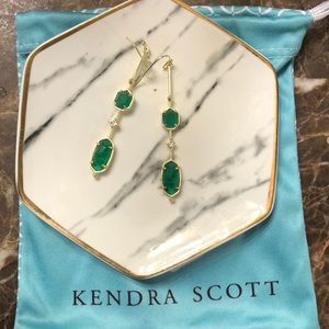 Kendra Scott emerald green Earrings